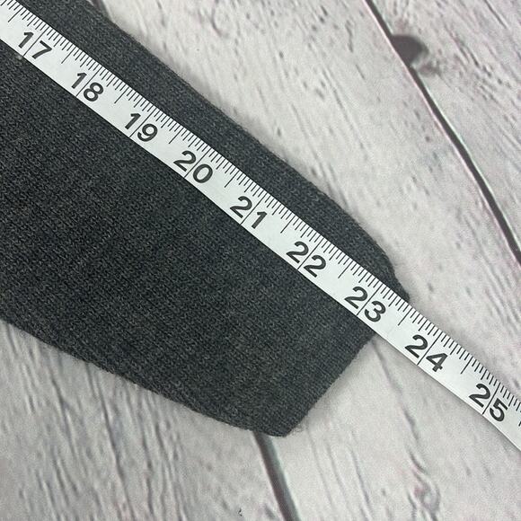 Karen Kane 100% Merino Wool Cardigan Gray Mother of Pearl Button Size S Timeless - Picture 5 of 7